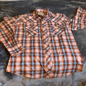 Mens wrangler Pearl button shirt